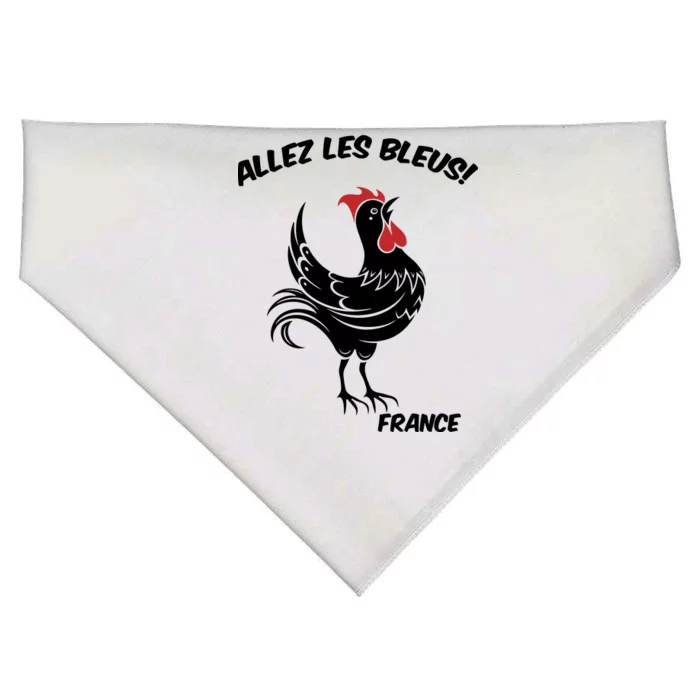 France Soccer World Allez Les Bleus USA-Made Doggie Bandana