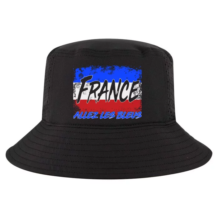 France Team Flag Allez Les Bleus Soccer Cool Comfort Performance Bucket Hat