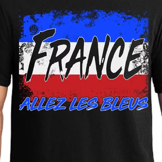 France Team Flag Allez Les Bleus Soccer Pajama Set