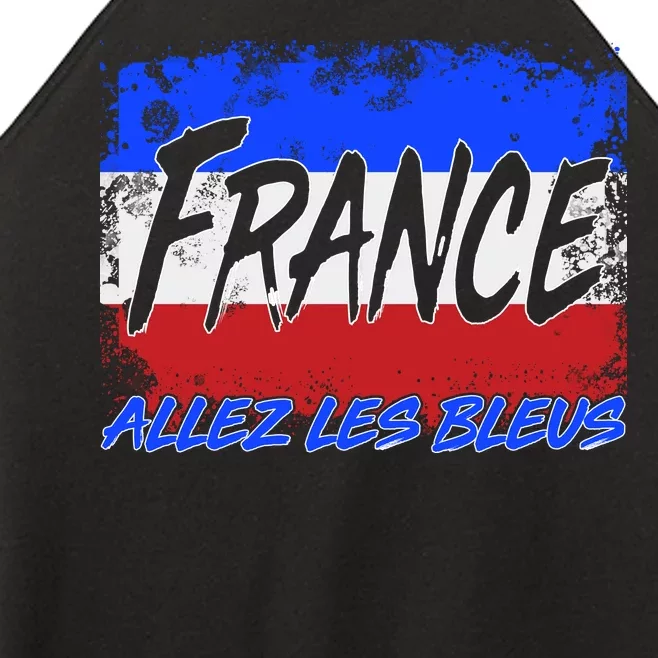 France Team Flag Allez Les Bleus Soccer Women’s Perfect Tri Rocker Tank