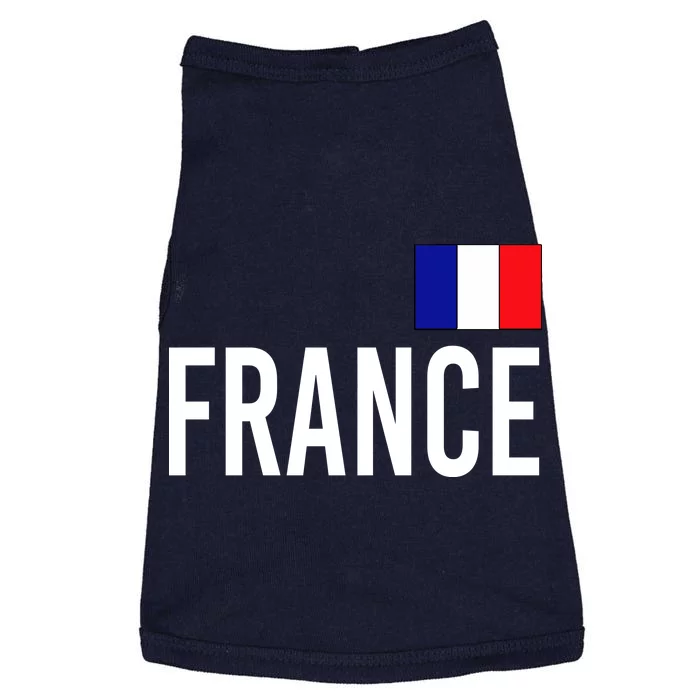 France Team Flag Logo Doggie Tank