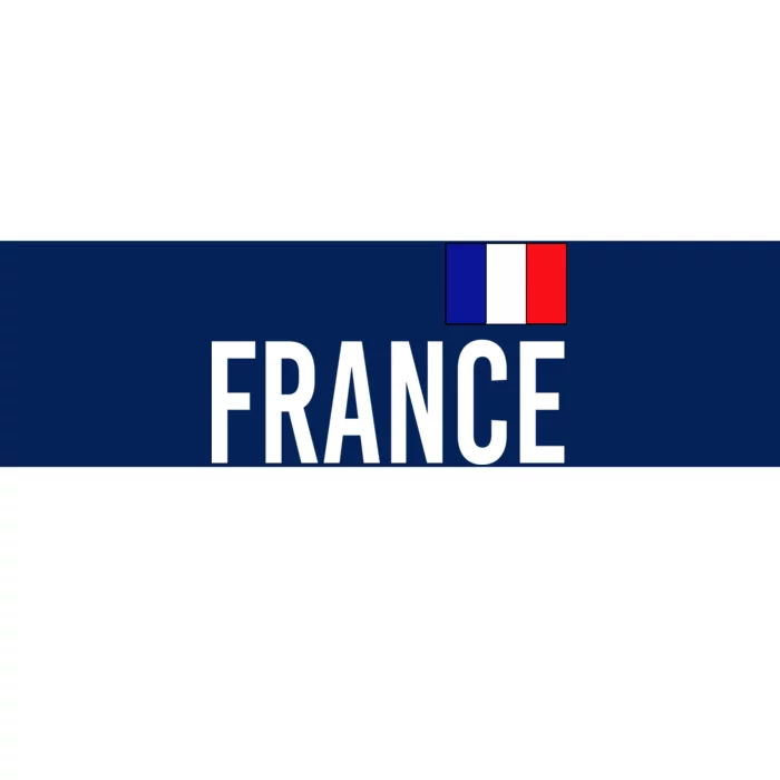 France Team Flag Logo Bumper Sticker