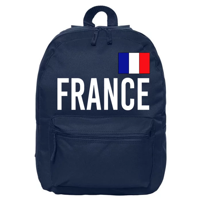 France Team Flag Logo 16 in Basic Backpack