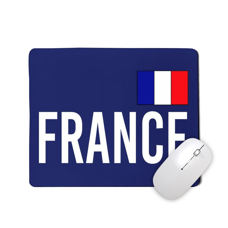 France Team Flag Logo Mousepad