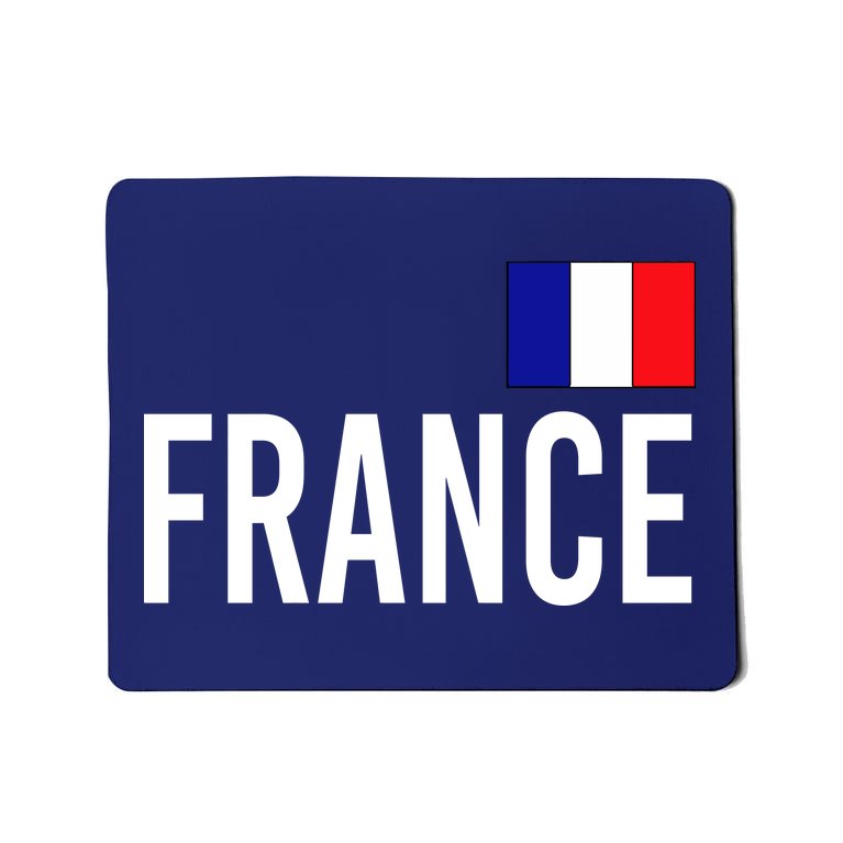 France Team Flag Logo Mousepad