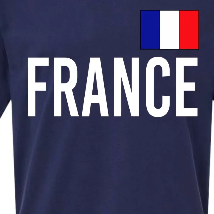 France Team Flag Logo Sueded Cloud Jersey T-Shirt