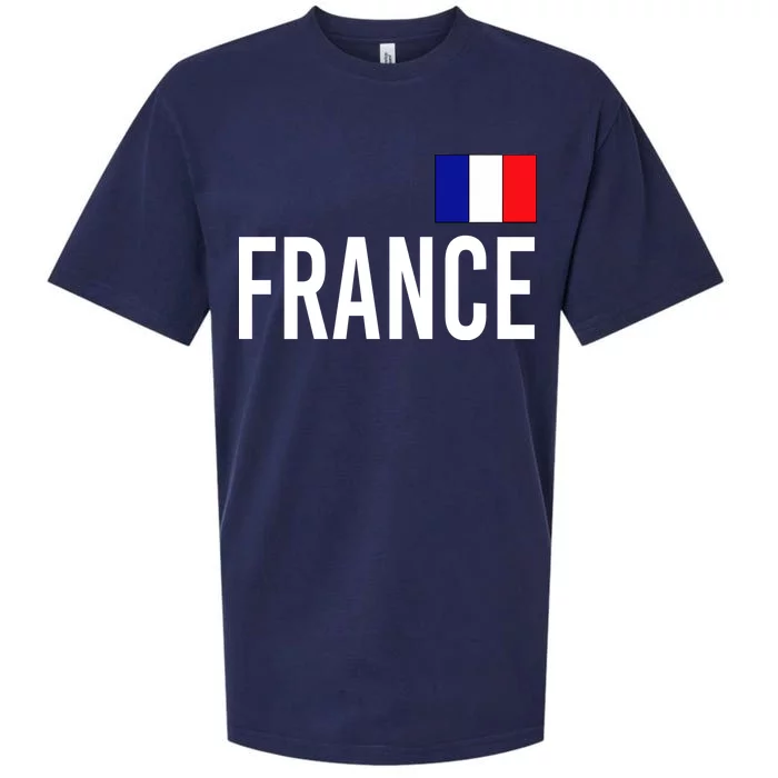 France Team Flag Logo Sueded Cloud Jersey T-Shirt