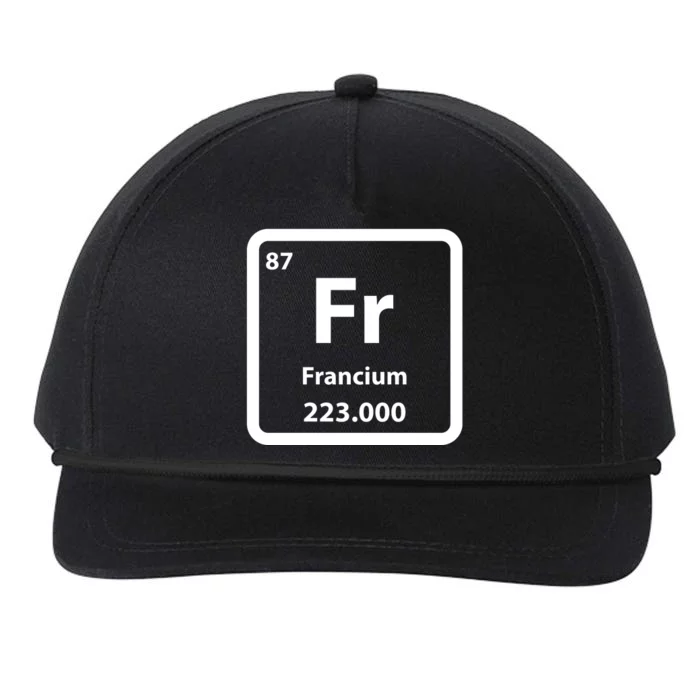 Francium Element Snapback Five-Panel Rope Hat