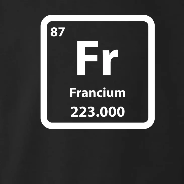 Francium Element Toddler Hoodie