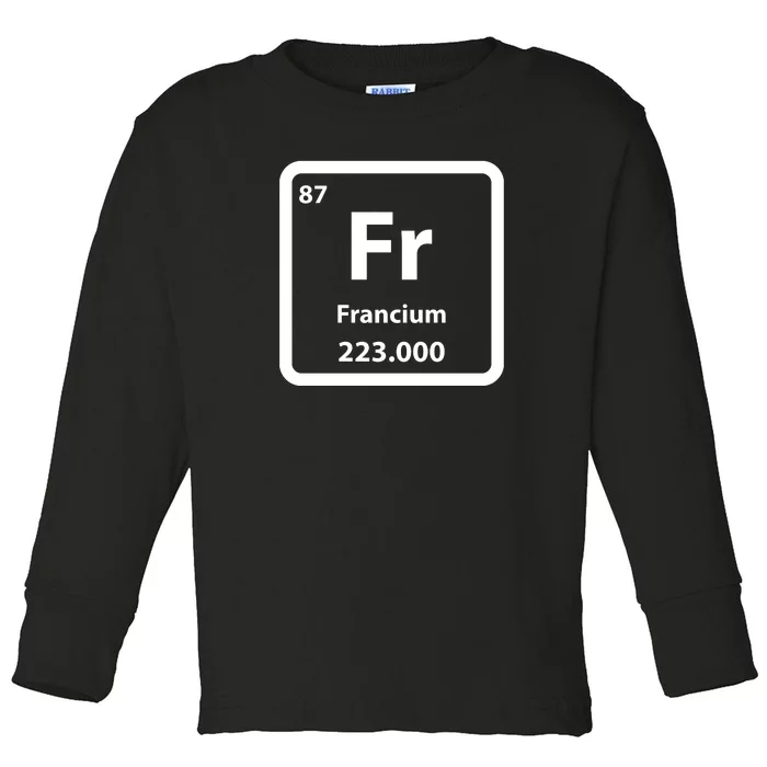 Francium Element Toddler Long Sleeve Shirt