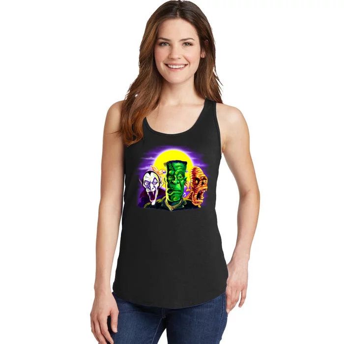 Frankenstein Halloween Monsters Ladies Essential Tank