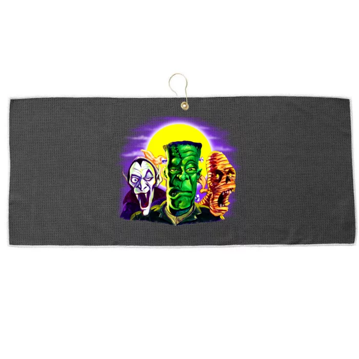 Frankenstein Halloween Monsters Large Microfiber Waffle Golf Towel