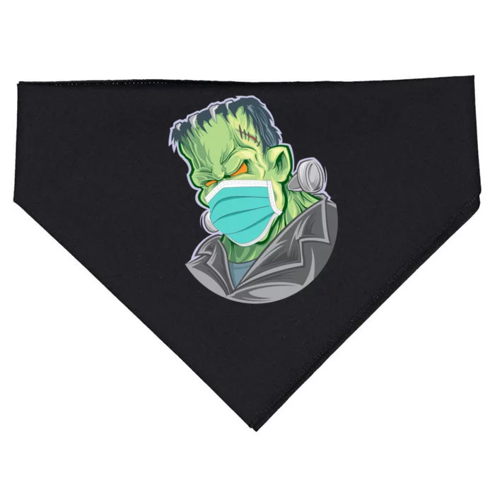 Frankenstein Pandemic Virus Mask USA-Made Doggie Bandana