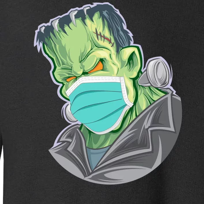 Frankenstein Pandemic Virus Mask Toddler Sweatshirt