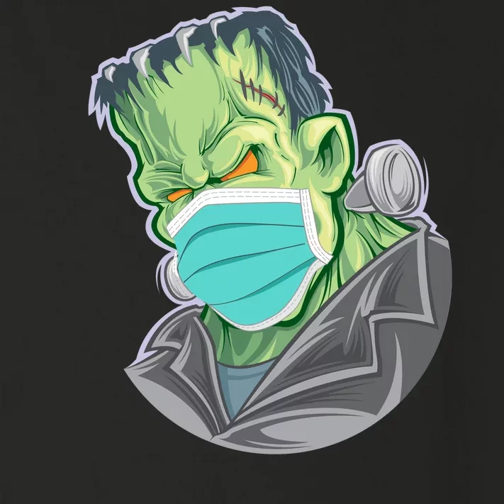 Frankenstein Pandemic Virus Mask Toddler Long Sleeve Shirt