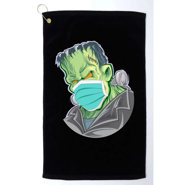 Frankenstein Pandemic Virus Mask Platinum Collection Golf Towel