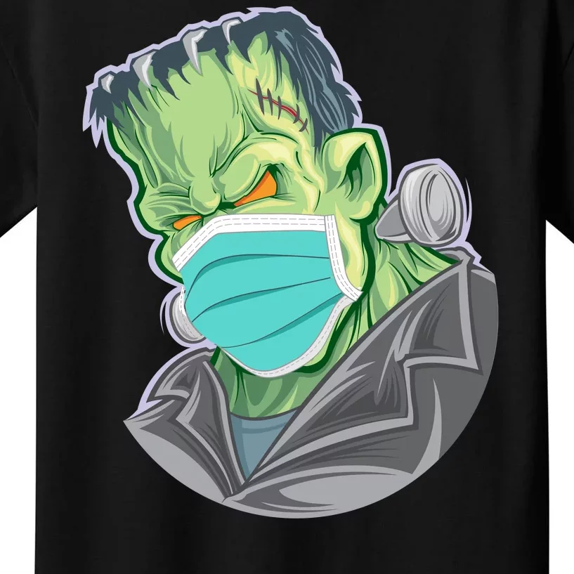 Frankenstein Pandemic Virus Mask Kids T-Shirt