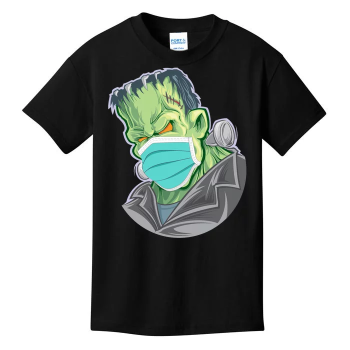 Frankenstein Pandemic Virus Mask Kids T-Shirt