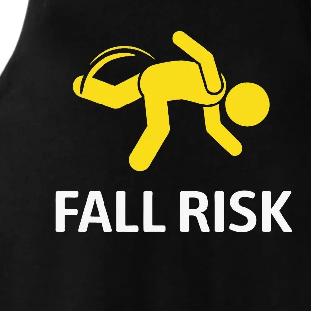 Fall Risk Balance Issues Funny Fall Risk Ladies Tri-Blend Wicking Tank