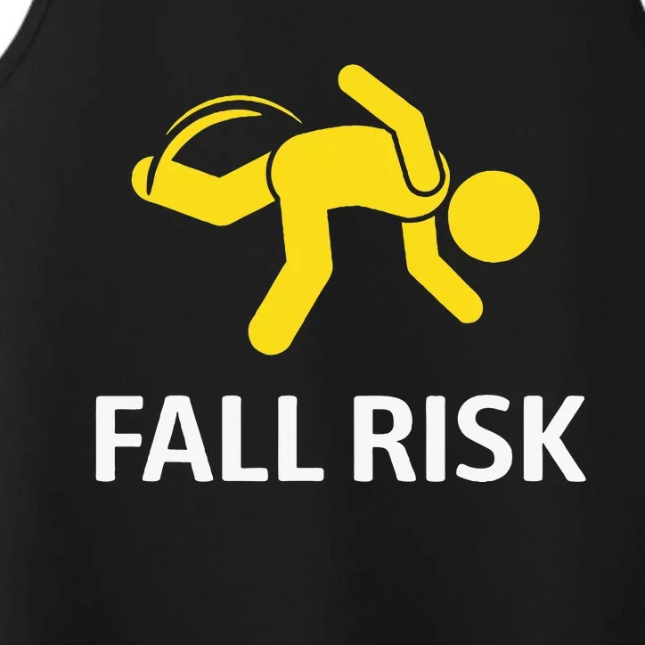 Fall Risk Balance Issues Funny Fall Risk Performance Tank