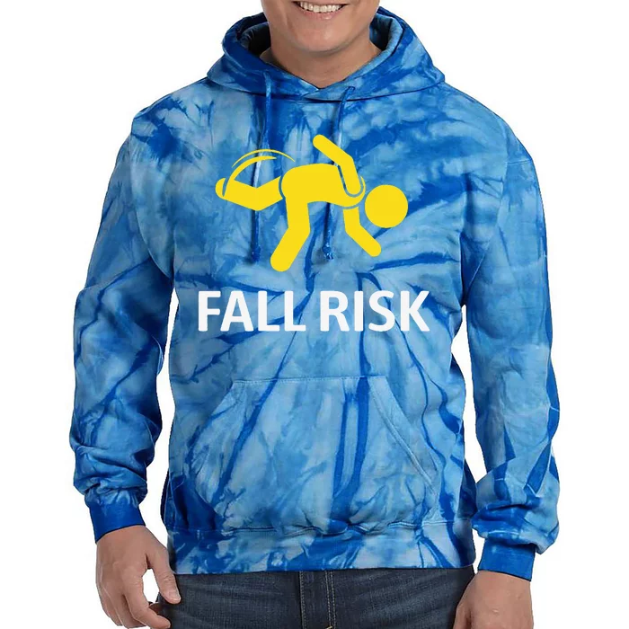 Fall Risk Balance Issues Funny Fall Risk Tie Dye Hoodie