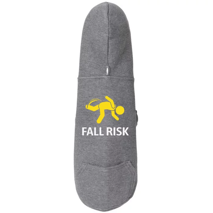 Fall Risk Balance Issues Funny Fall Risk Doggie 3-End Fleece Hoodie