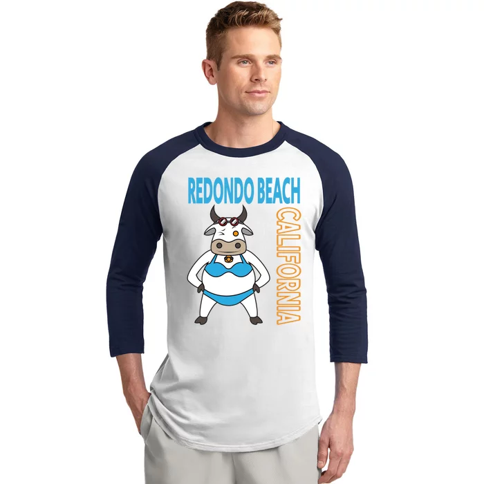 Funny Redondo Beach Vacation Family Trip Gift Baseball Sleeve Shirt