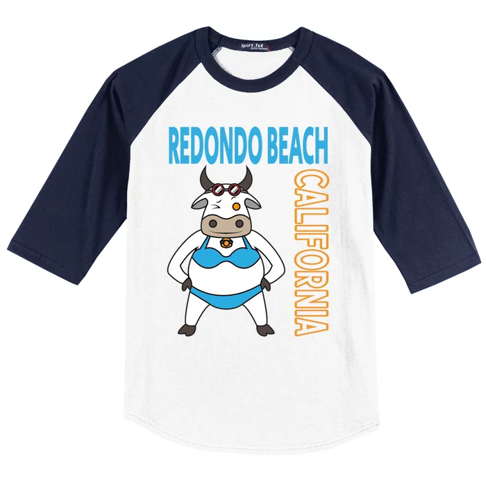 Funny Redondo Beach Vacation Family Trip Gift Baseball Sleeve Shirt