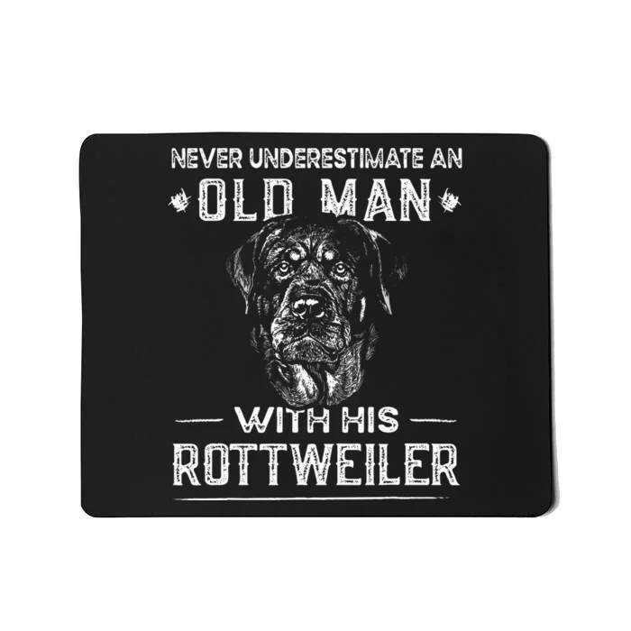 Funny Rotti Best Dog Dad Ever Rottweiler Mousepad