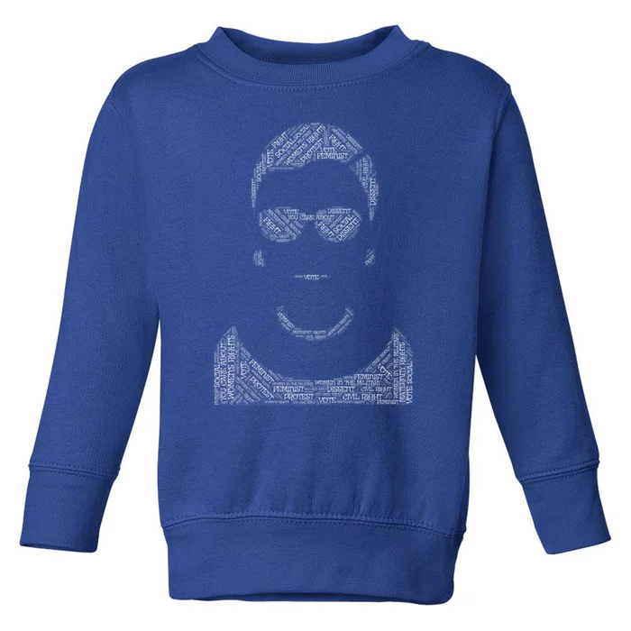 Feminist Ruth Bader Ginsburg Rbg Icon Female Gift Toddler Sweatshirt