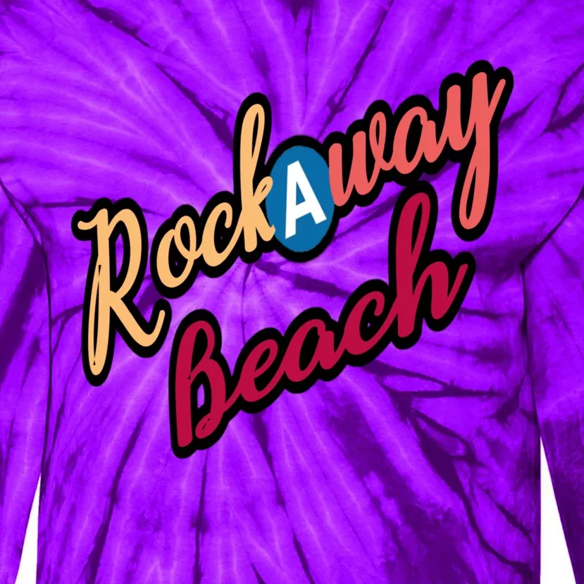 Far Rockaway Beach Queens County New York City A Train Tie-Dye Long Sleeve Shirt