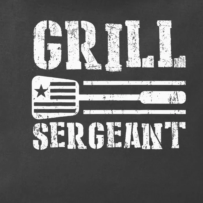 Funny Retro BBQ Grill Meat Lover GRILL SERGEANT Zip Tote Bag