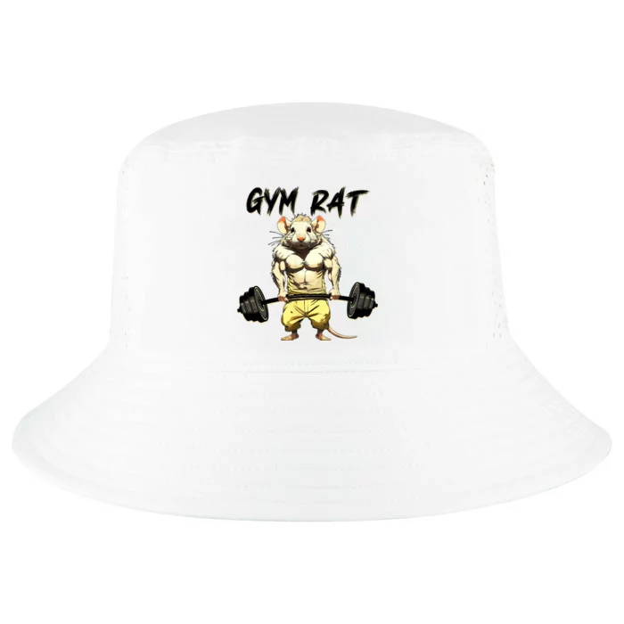 Funny Rat Bodybuilding Fitness Gym Motivation Workout Exercise Weight Lifting Cool Comfort Performance Bucket Hat