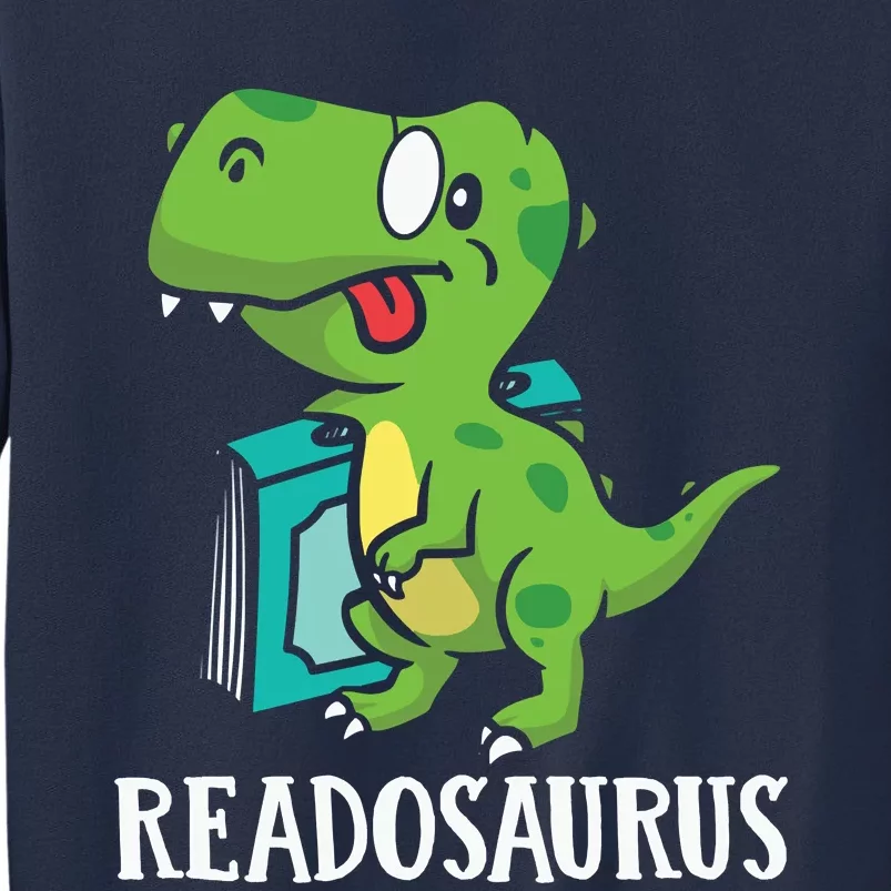 Funny Reading Book Readers Dinosaur Dino Apparel Sweatshirt