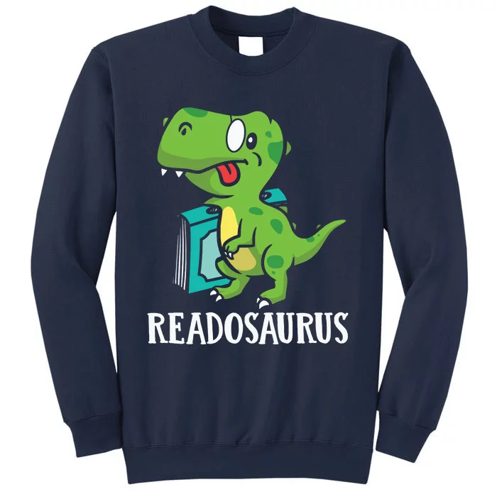 Funny Reading Book Readers Dinosaur Dino Apparel Sweatshirt