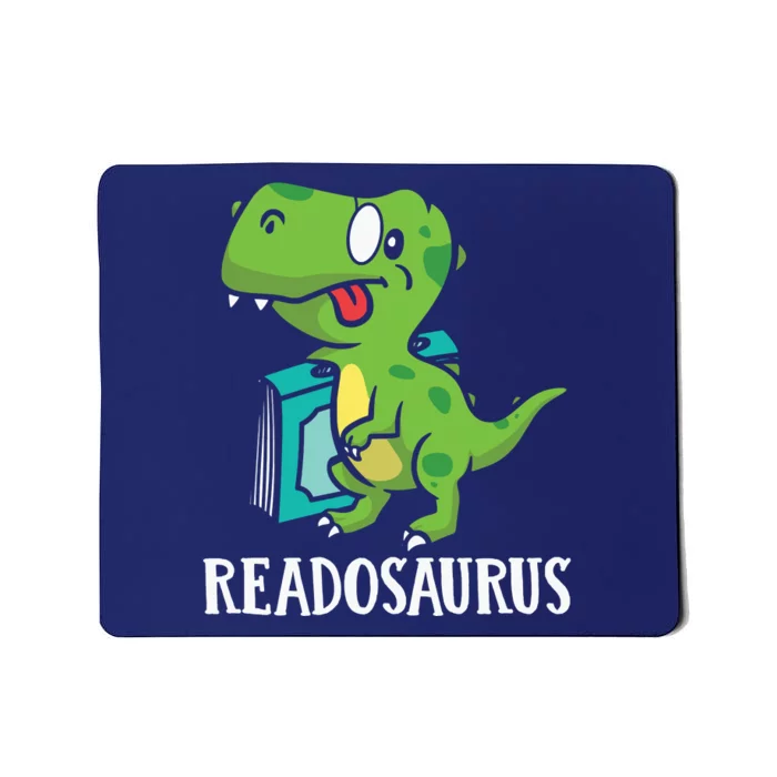 Funny Reading Book Readers Dinosaur Dino Apparel Mousepad