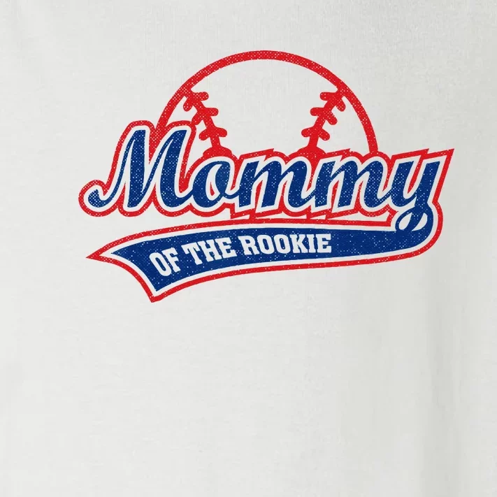 Funny Retro Baseball Mommy Of The Rookie Toddler Long Sleeve Shirt