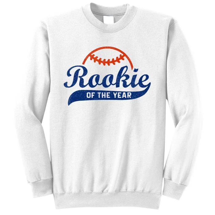 Funny Retro Baseball Rookie Of The Year Sweatshirt