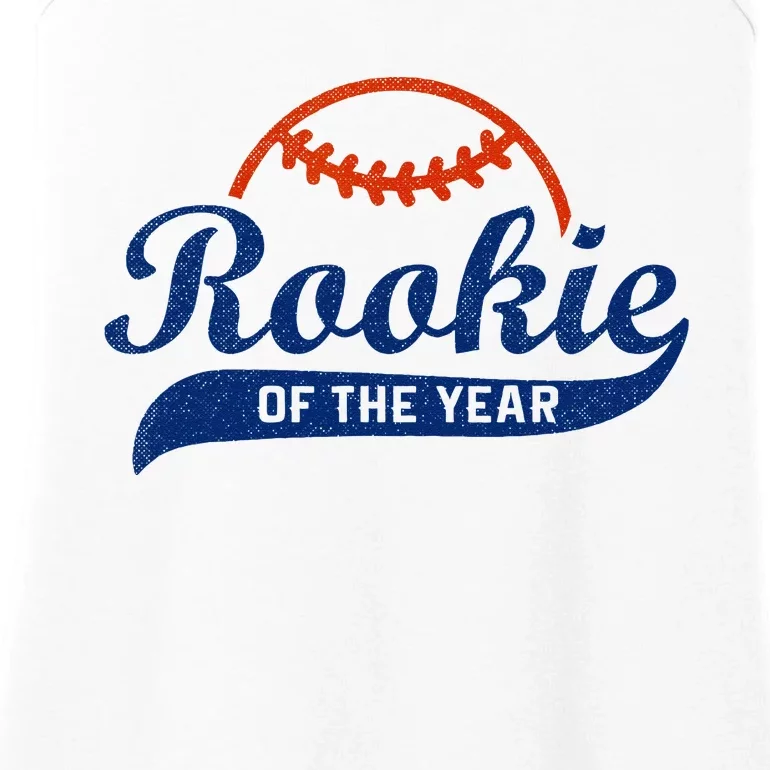 Funny Retro Baseball Rookie Of The Year Ladies Essential Tank