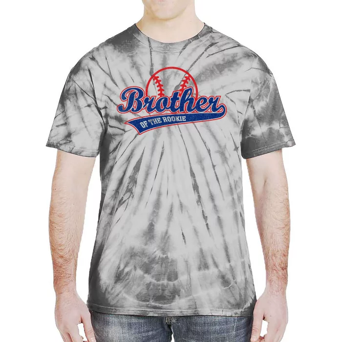 Funny Retro Baseball Brother of the Rookie Tie-Dye T-Shirt