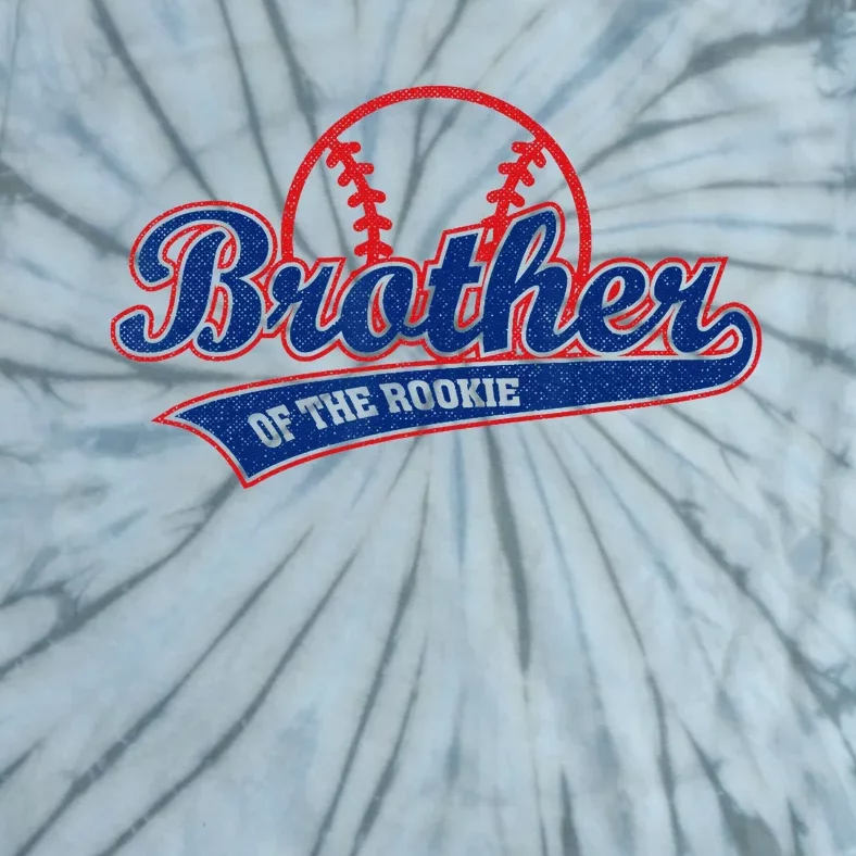 Funny Retro Baseball Brother of the Rookie Tie-Dye T-Shirt