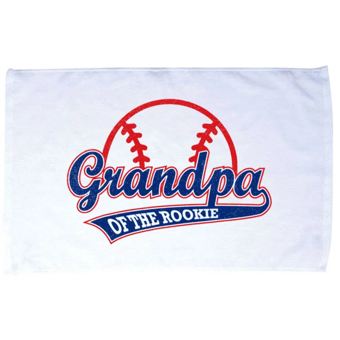 Funny Retro Baseball Grandpa of the Rookie Microfiber Hand Towel