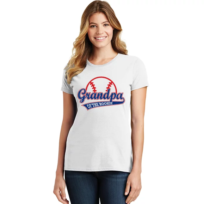 Funny Retro Baseball Grandpa of the Rookie Women's T-Shirt