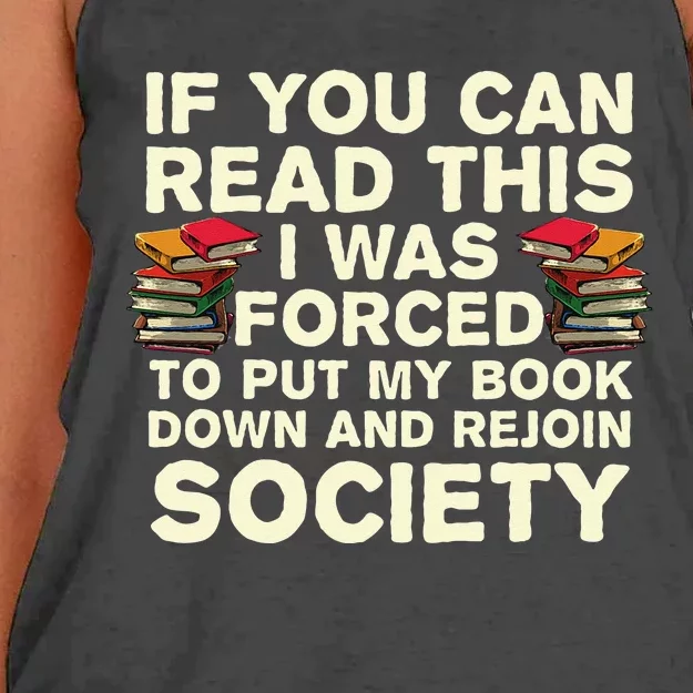 Funny Read Books Lover For Men Women Bookaholic Bookworm Women's Knotted Racerback Tank