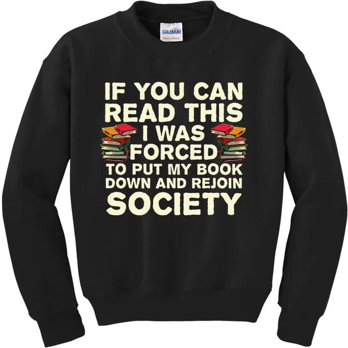 Funny Read Books Lover For Men Women Bookaholic Bookworm Kids Sweatshirt