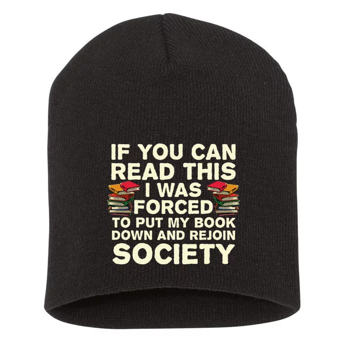 Funny Read Books Lover For Men Women Bookaholic Bookworm Short Acrylic Beanie