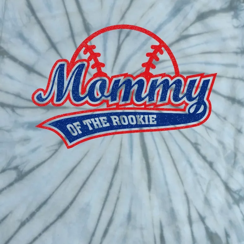 Funny Retro Baseball Mommy of the Rookie Tie-Dye T-Shirt