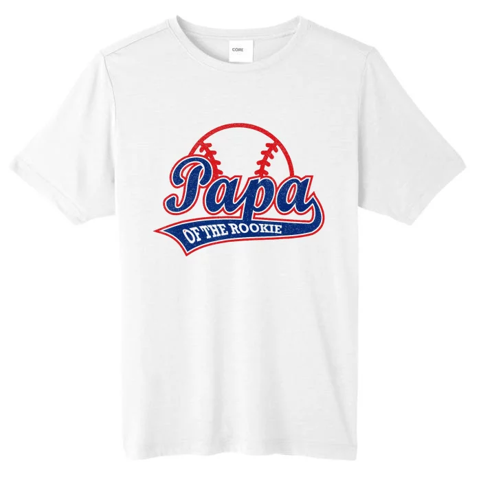 Funny Retro Baseball Papa of the Rookie ChromaSoft Performance T-Shirt