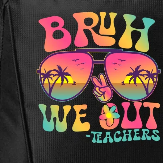 Funny Retro Bruh We Out Teachers City Backpack