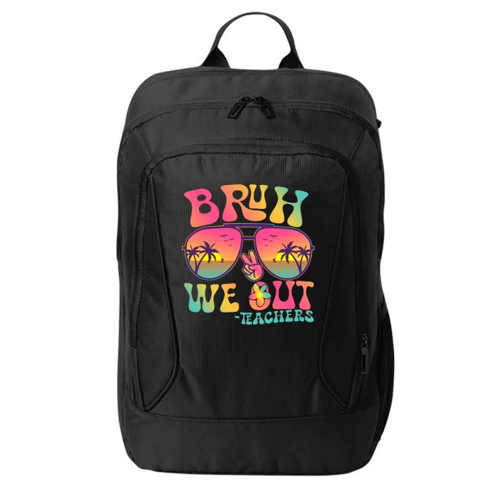 Funny Retro Bruh We Out Teachers City Backpack